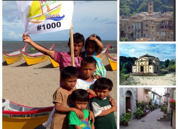 A Leyte fisherman receives NVC’s 1,000th Peter Project boat