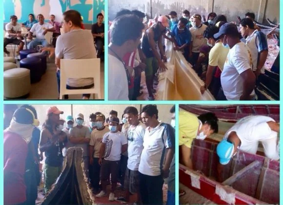 30 new trainees learn to produce fiberglass boats 30 new trainees learn to produce fiberglass boats