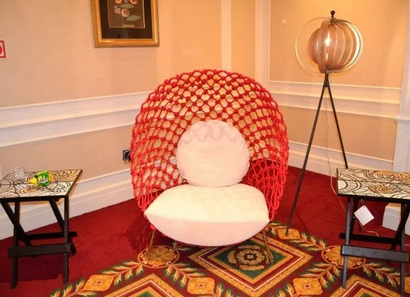 Mosaic tables spotted with Kenneth Cobonpue Mosaic tables spotted with Kenneth Cobonpue