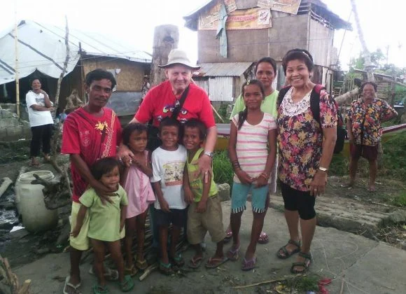 The Winkels visit their beneficiary community The Winkels visit their beneficiary community
