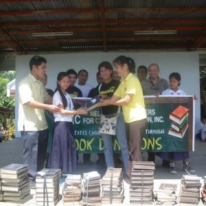 Book donation to Jovito Saison High School