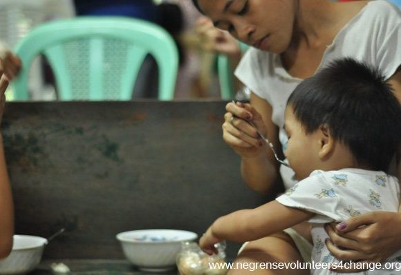 One of our first feeding activities One of our first feeding activities