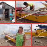 Pedro Castor the recipient of a Peter Project banca in Tacloban, Leyte