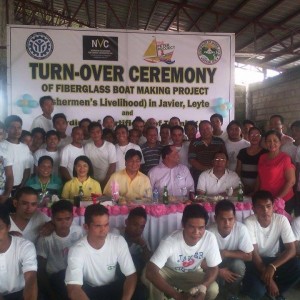 Turnover of fiberglass boat production plant in Javier, Leyte