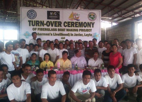 Turnover of fiberglass boat production plant in Javier, Leyte