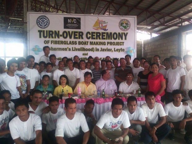 Fiberglass boat production plant turnover in Javier, Leyte