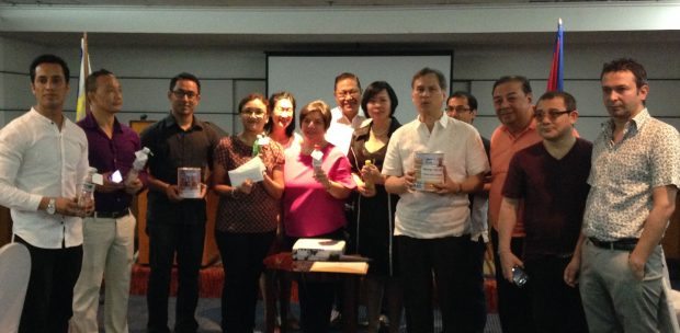 NVC with Consul Campos and the Nepalese community in the Philippines. Representatives from NVC include its president, Millie Kilayko, trustee Josephine Ruiz, livelihood project manager Noel Tolentino, and volunteer Therese Ng.