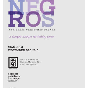 NVC products at a Cebu bazaar on Dec 5-6, 2015