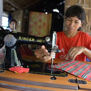 Alternative charity Christmas gift - a sewing machine for a skilled seamstress