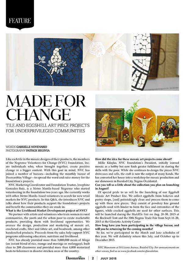 made for change