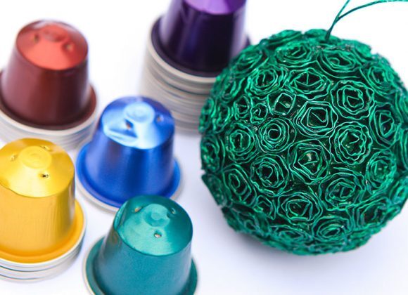 NVC artisans upcycle Nespresso coffee capsules into Christmas ornaments NVC artisans upcycle Nespresso coffee capsules into Christmas ornaments