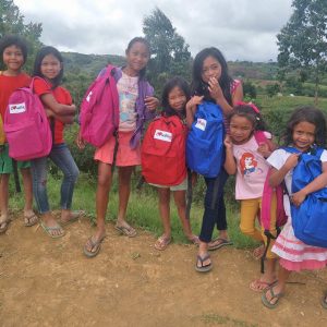 Web in Travel donates 130 LoveBags to children in Bukidnon