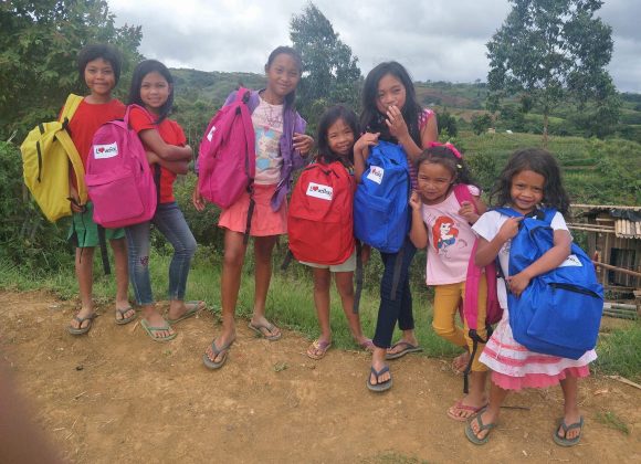 Web in Travel donates 130 LoveBags to children in Bukidnon