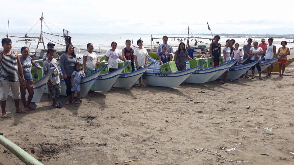 11 Peter Project boats turned over in Punta Taytay, Bacolod City 11 Peter Project boats turned over in Punta Taytay, Bacolod City
