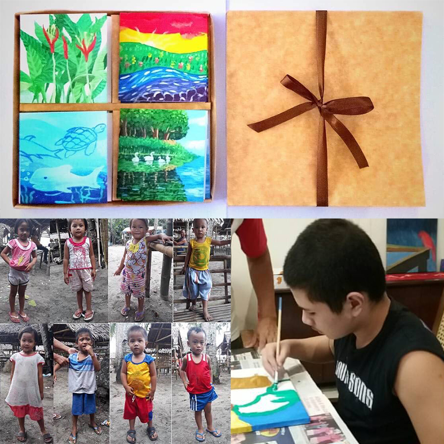 Enzo Calleja′s gift cards have already enrolled 8 children in NVC’s 6-month daily Mingo Meals feeding program (top): Princes 4, Cristina 3, Yesha Mae 3, Francis 3, and (bottom): Eugene 5, Jethro 4. James Coby 2, Neil John, 3. They live in Brgy. Punta Taytay, Negros Occidental, and have all been identified as malnourished.