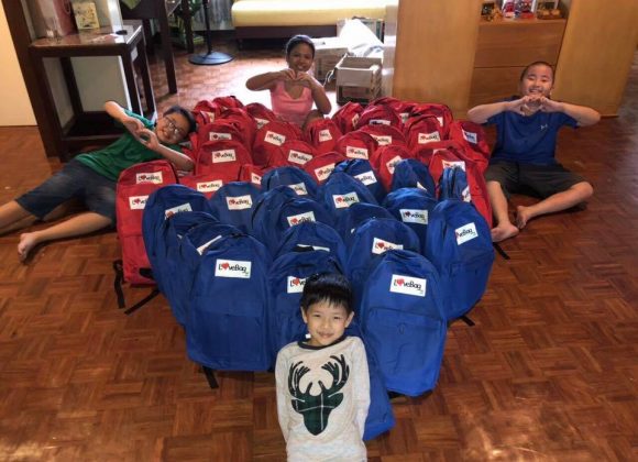 The Ong family fills Christmas bags instead of stockings