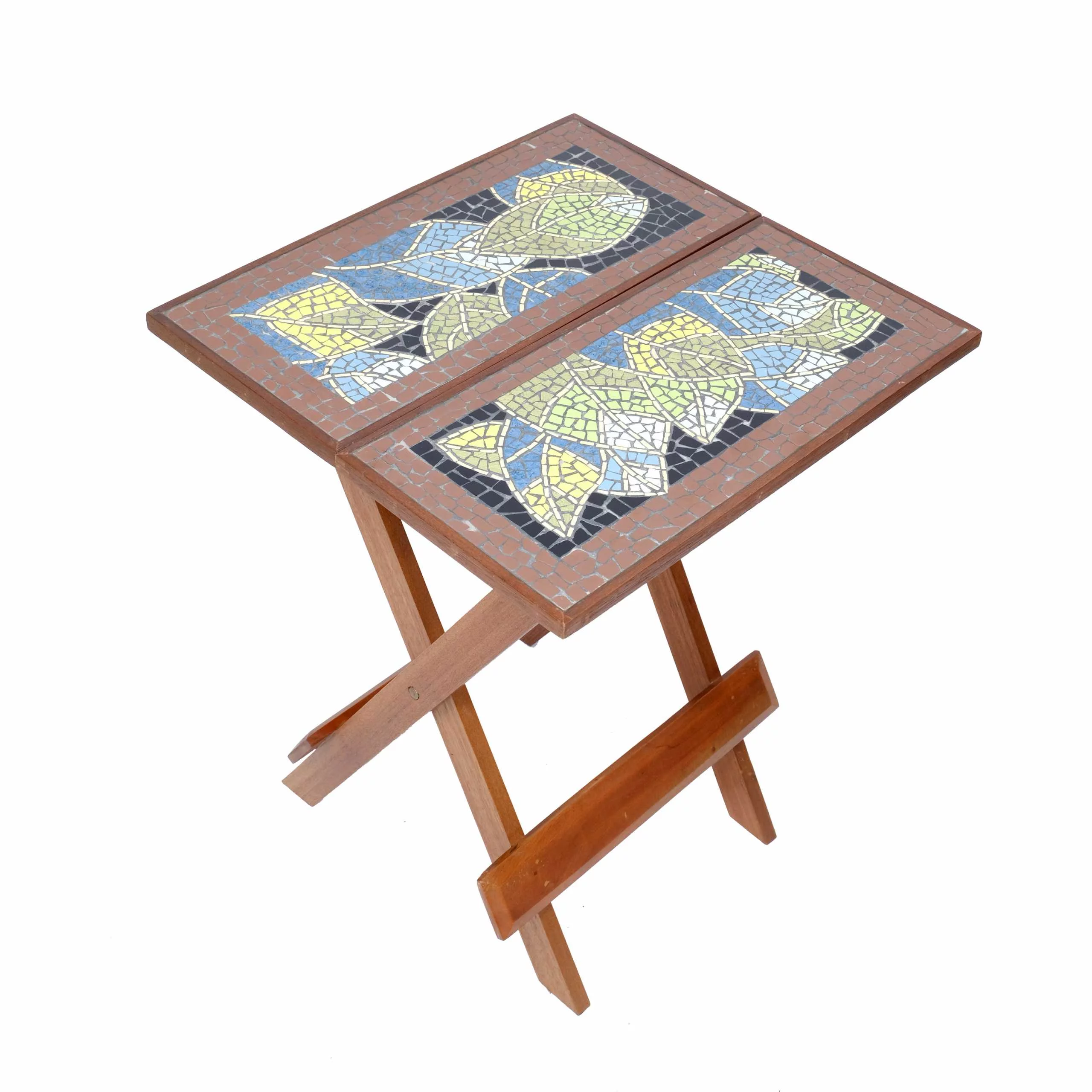 Mosaic folding table deals