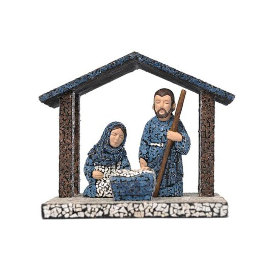 Nativity with Shelter - Blue