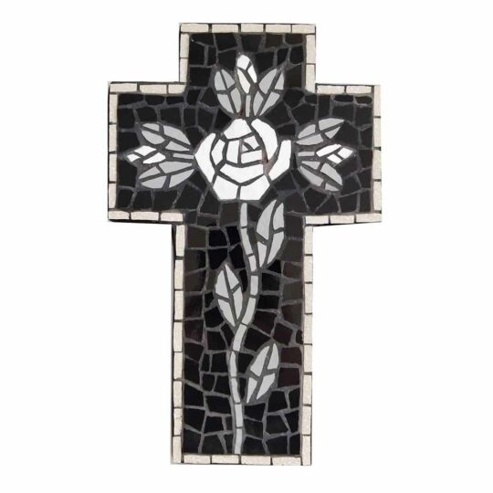 Large Mosaic Cross - Floral 5