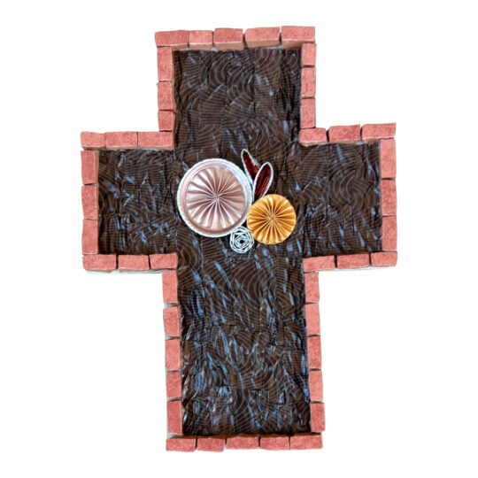 Medium Mosaic Cross - Flower Coffee Capsules (B)