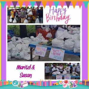 Maritel and Susan’s Birthday Buffet Table