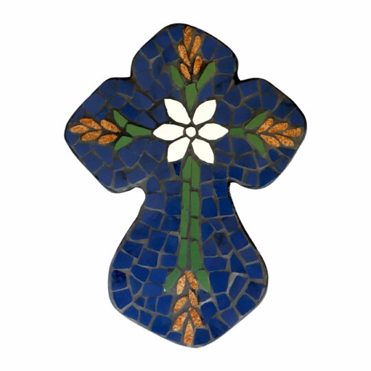 Soft-Edged Large Mosaic Cross - Floral B