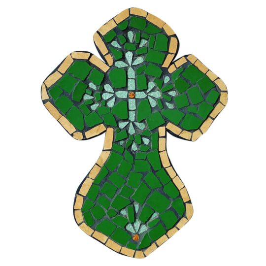 Soft-Edged Large Mosaic Cross - Gothic B