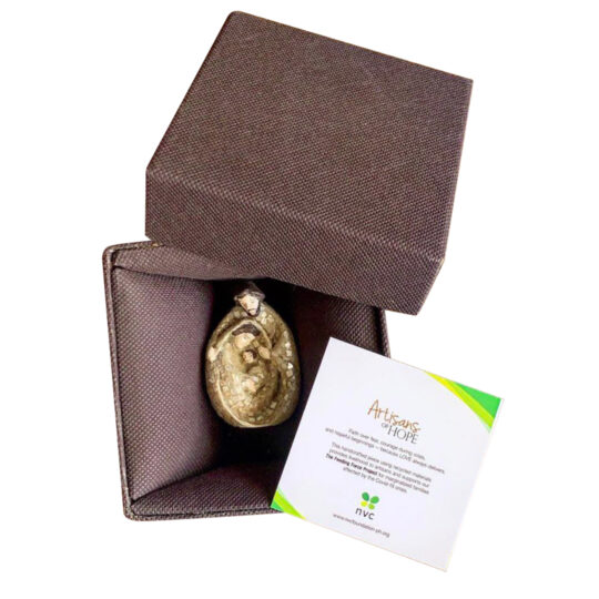 Egg-shaped Nativity - Capiz Shell (White)