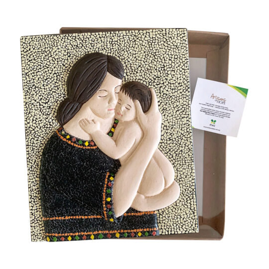 Mother and Child Mosaic - Eggshell (B)