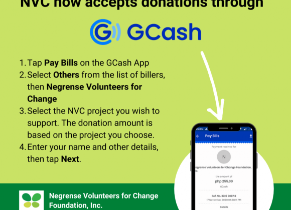 NVC now accepts donations through GCash NVC now accepts donations through GCash