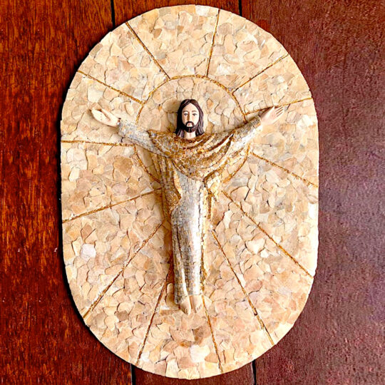Risen Christ Capiz Shell Mosaic