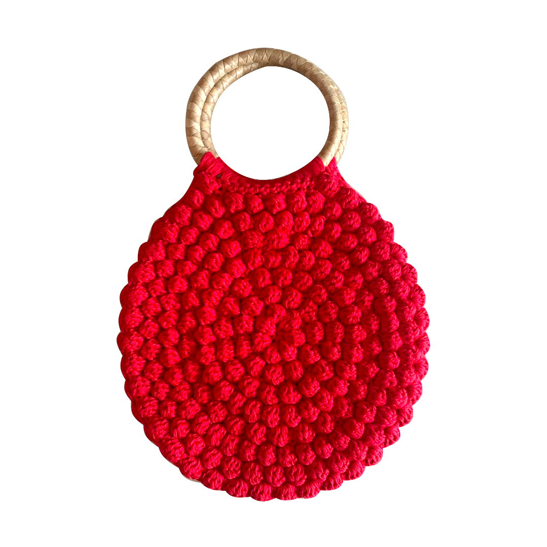 Kiculo - Crochet Bag (Red) - NVC Foundation - A Philippine Charity