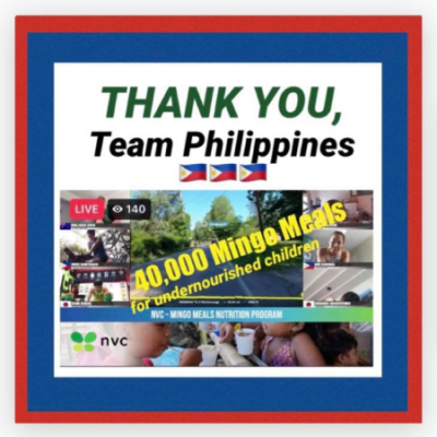 Team Philippines of the Ironman Virtual Race Team Challenge 2022 Feeds 265 Children