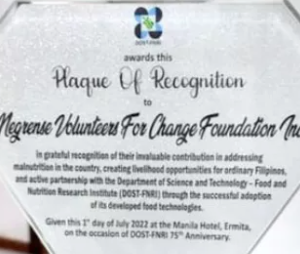 NVC Recognized as a Valuable Partner of DOST-FNRI