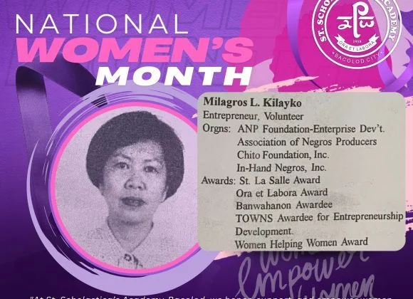 St. Scholastica’s Academy Bacolod Recognizes NVC President Millie Kilayko for Women’s Month St. Scholastica’s Academy Bacolod Recognizes NVC President Millie Kilayko for Women’s Month